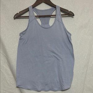 Blue Relaxed Sleeveless Tank Top